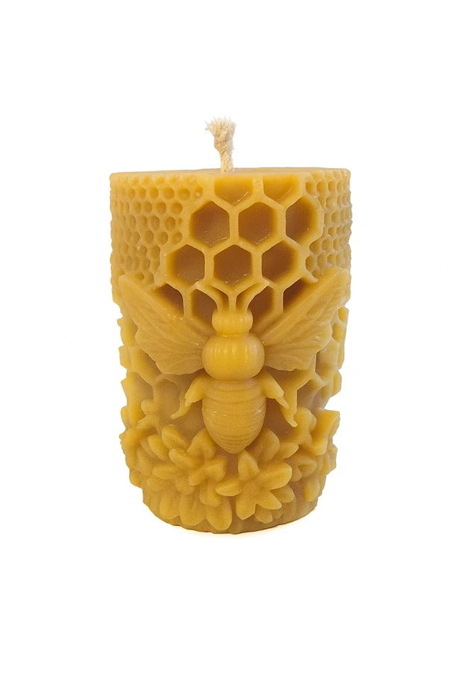Sviečka z včelieho vosku 9 cm / 5,5cm
