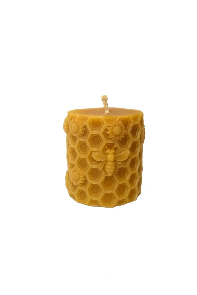 Sviečka zo 100% včelieho vosku 7cm/ 6cm